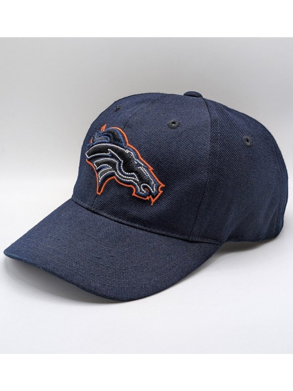 Denver Broncos Hat Navy Blue & Black NFL Football Reebok Vintage Adjustable Cap